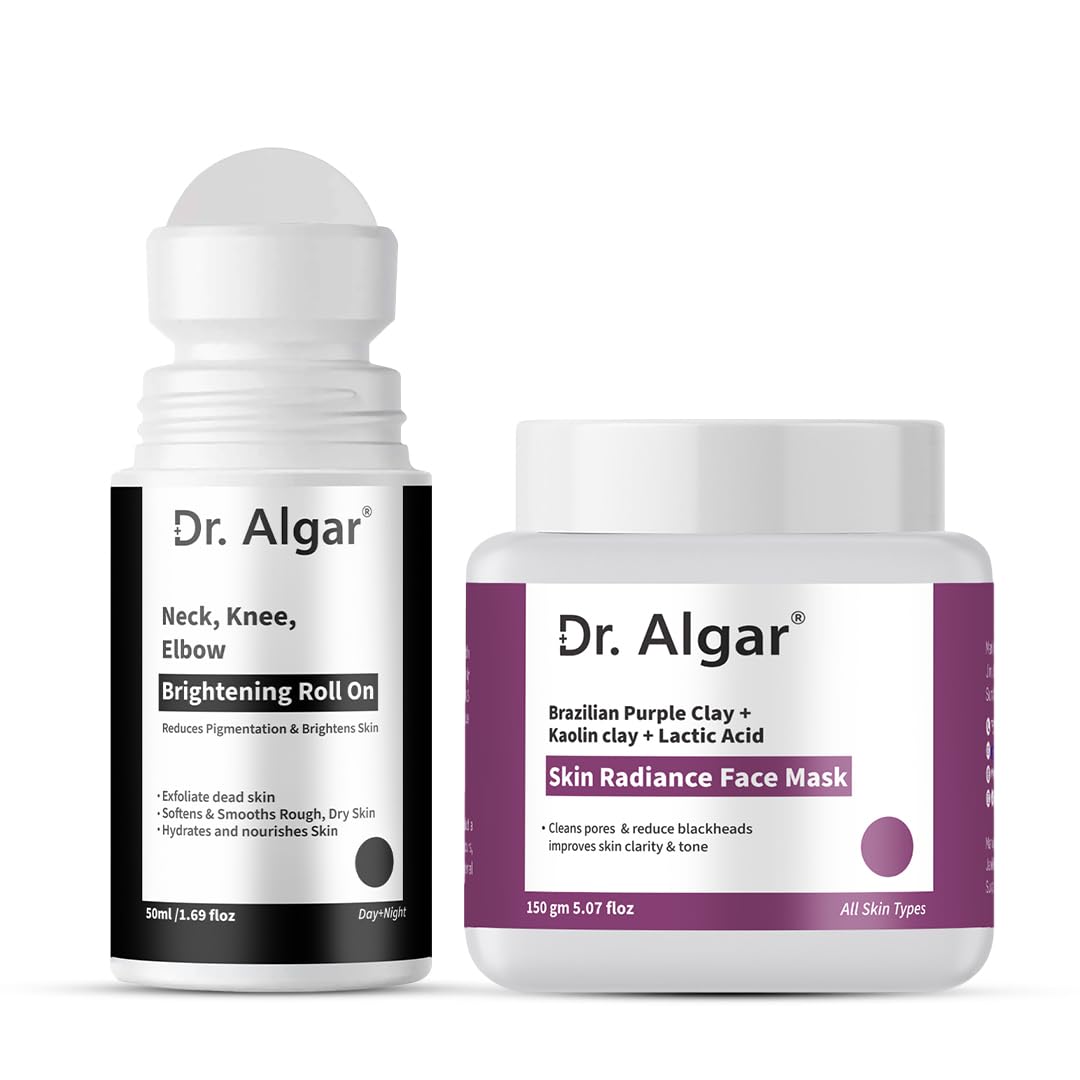 Knee and Face Brightening Combo, De-Tan Face Pack and Knee Roll On, Skin Care Treatment, 200g-image-47