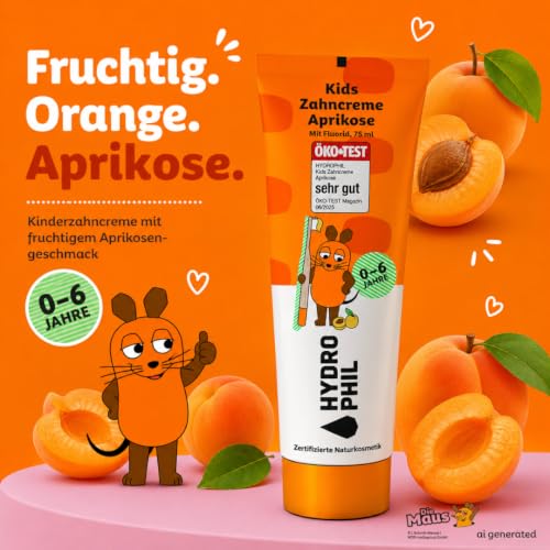 Hydrophil Zahncreme für Kinder - 4er Pack x 75 ml - Naturkosmetik – Ansicht 5