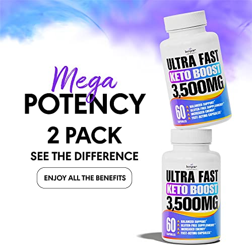 Complete Keto Pills - Keto Fast Exogenous Ketones Supplement For Improved Focus And Stamina - Advanced Weight Management, Energy, And Appetite Support - American Quality - 120 Capsules - Pack Of 2 #TOP6