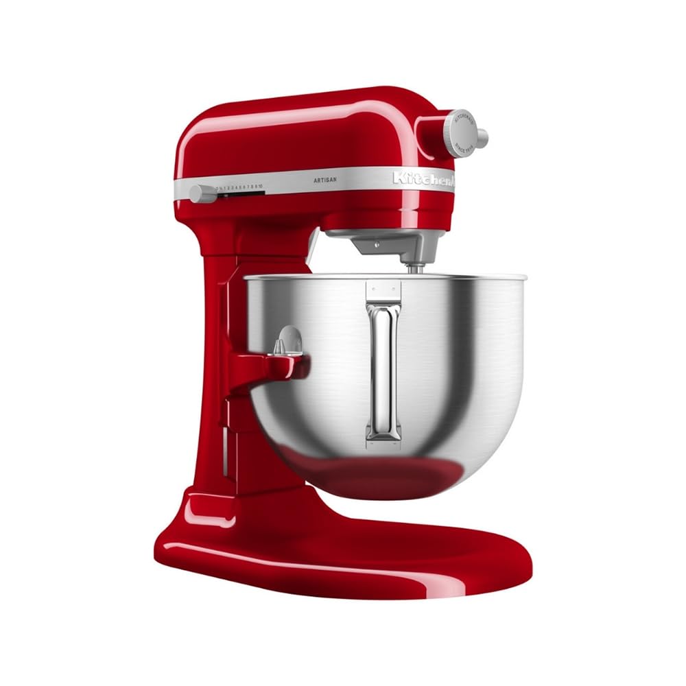 KitchenAid 6QT スタンドミキサー レッド KitchenAid Artisan Kaldırılabilir Kaseli Stand Mikser, Empire Red