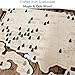 Wooden National Park Map with Push Pin Travel Tracker - All 63 Parks Checklist – Handcrafted in USA - Gift for Hikers, Couples & Families – Bucket List Wall Art Decor