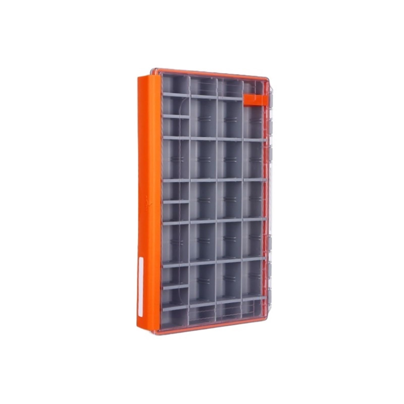 Lure Tackle Box Containers Fishing Tackle Box Waterproof Organizer With Removable Dividers Study Lure Storage Saltwater Fishing Gear(Orange)