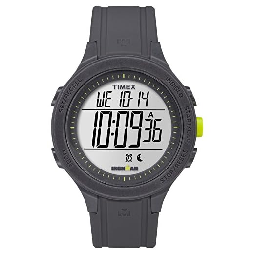 Timex Men's TW5M14500 Ironman Essential 30 Black/Lime Silicone Strap Watch
