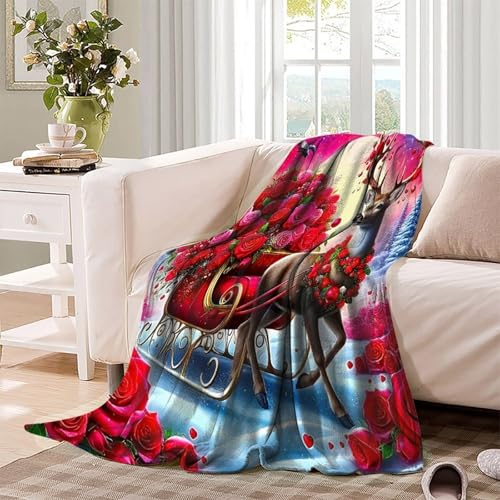 Couverture de lit cerf chaude pour vos soirées cocooning
