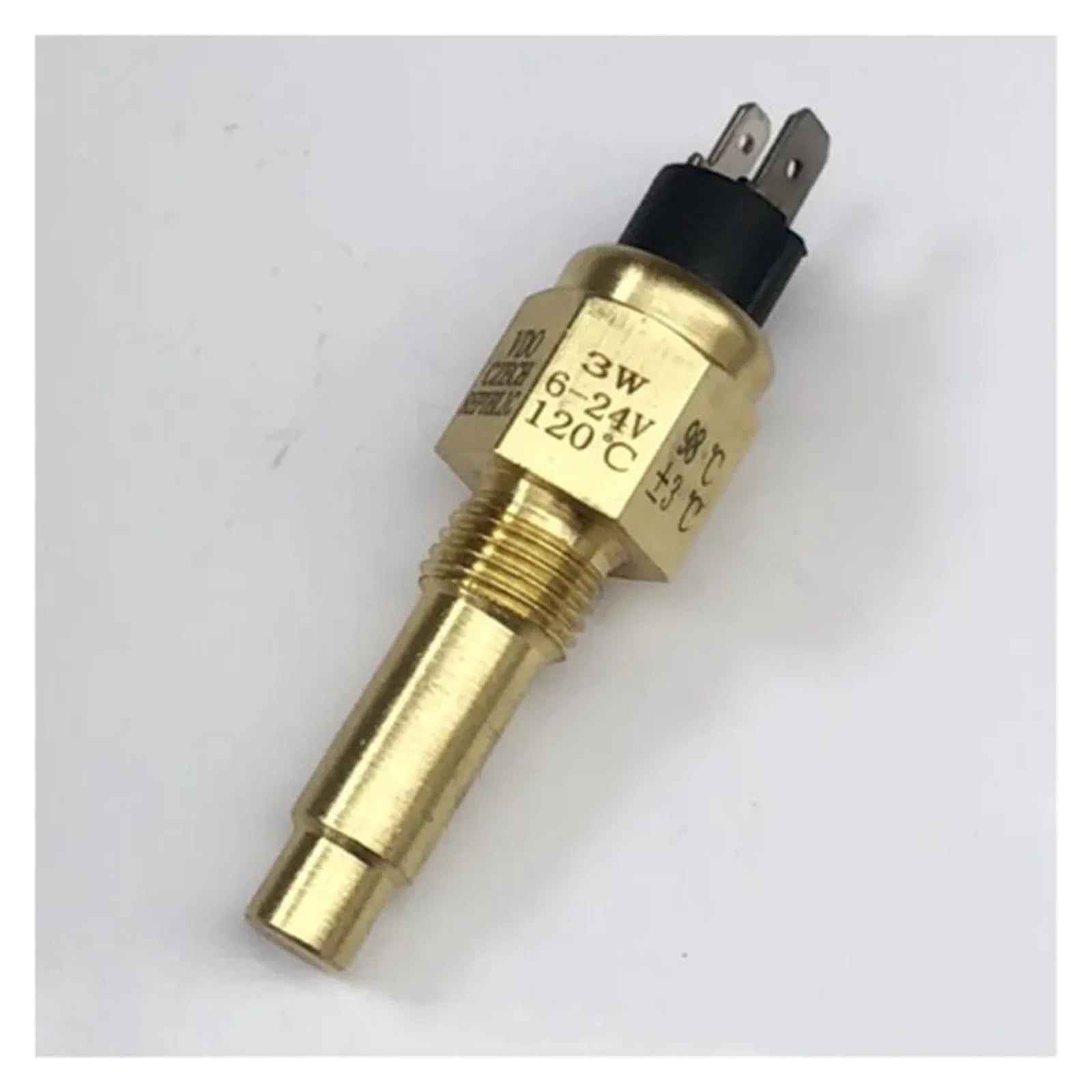 YINZHD Wtyczka czujnika temperatury wody 6-24 V 120 stopni 21/17 mm 2 wtyczki M14 * 1,5/3/8 NPT/ 1/2 NPT(3 of 8 NPT 17mm)