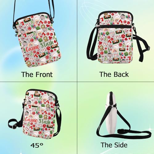 G2TUP Casino Gambling Crossbody Bag - Lover Gift Stash Shoulder Bag Lucky Merch3
