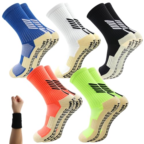Toddlers Socks Baby Kids Anti Slip Socks Boys Girls Walker Ankle Socks Non-Slip Sports Socks with Grip for Age 3-5