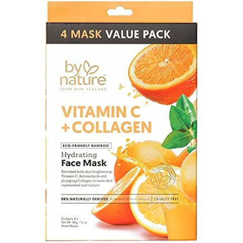 By Nature Vitamin C + Collagen Face Masks Cover