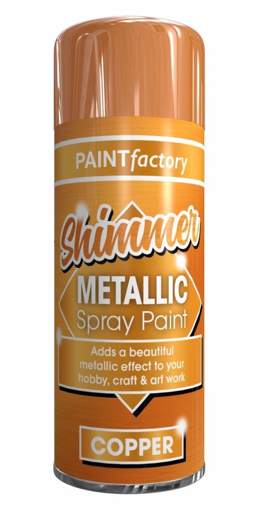 SCHNAZZ 3x Metallic Deep Copper Multi-Purpose Spray Paint 200ml, Use for Metal and Wooden Furniture, Ornaments, Decorative Items and Much More for Interior & Exterior