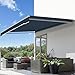 MCombo Patio Awning 10x8 Feet Sunshade Canopy for Manual Retractable Awnings, 4627 (Dark Blue, 10x8ft)