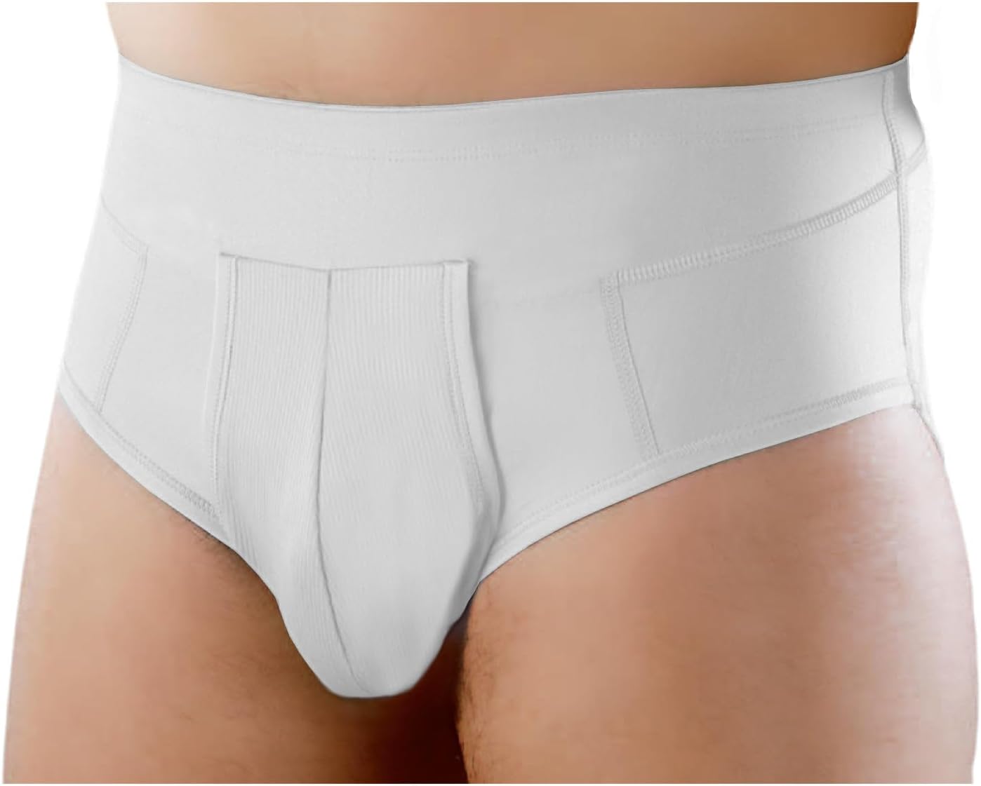 Inguinal Hernia Brief Slip Comfort Underwear Ref. 515 Orione Size 7 101-105 cm. (inch. 39.5"-41.5")