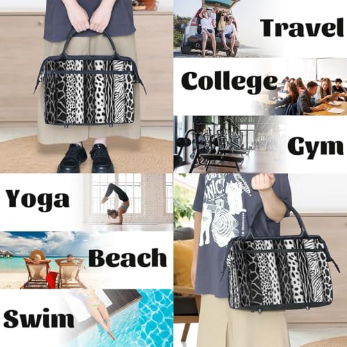 Bolsa de viaje de 24L con estampado animal ideal para tus escapadas de fin de semana y gimnasio 7