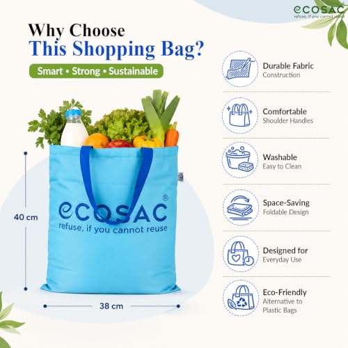 Image of Classic Shopping bag | for Carry Milk Grocery Fruits Vegetable Kitchen Essential |Reusable, Washable, Lightweight & Foldable |15 kg Capacity