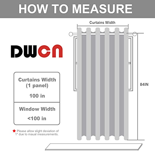 Image of DWCN Blackout Curtain Panel for Bedroom - Thermal Insulated Energy Saving Grommet Blackout Drapery for Patio Door, Room Divider Big Long Curtain，Blush Pink, W100 by L84, 1 PC