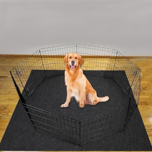 Image of Waterproof Canine Urine Pads, Washable Canine Urine Pads 72 inchx72 inch Reusable Canine Urine Pads Extra Large Upgraded Non-Slip Canine Urine Pads Absorbent Puppy Urine Pads
