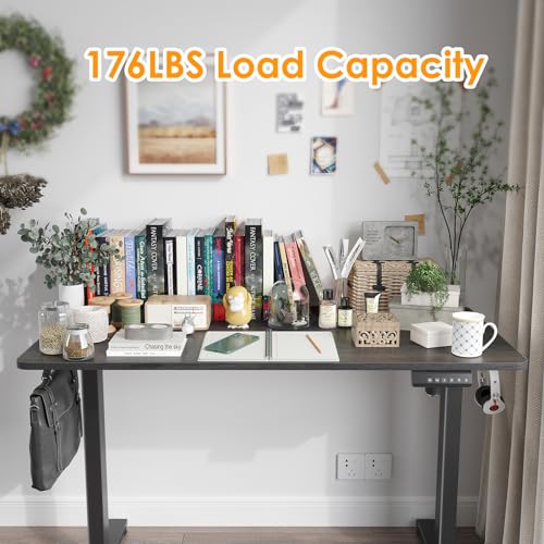 Image of STARY Electric Standing Desk Adjustable Height Sit Stand Home Office Desk with Splice Board