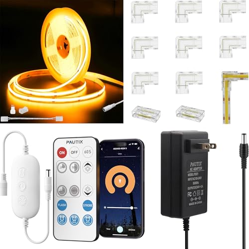 Tira LED COB 6.1 m 2000K luz cálida con control WiFi miniatura 1