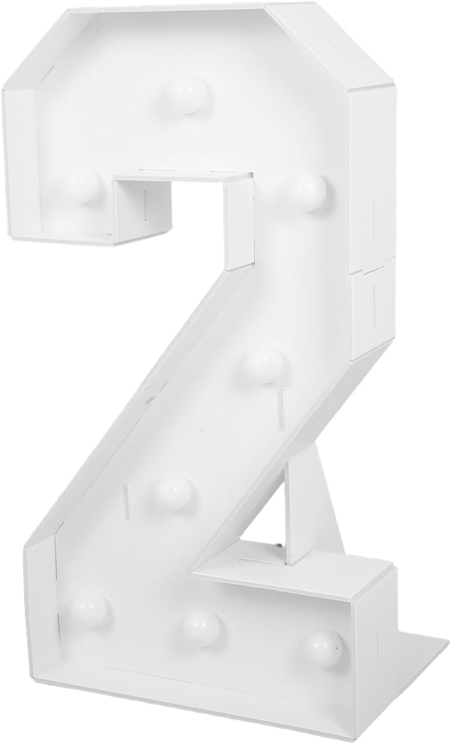 Zerodeko 1set Number Sign Feet Led Birthday Decoration for Parties Easy to Install Number Lighting Board for Family Celebrations for Boy Girl Events and Graduation Parties