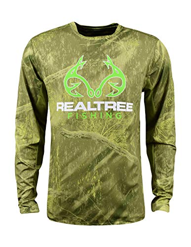 Realtree Cast Performance Long Sleeve T-Shirt Green Medium