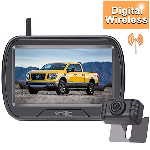 AMTIFO W3 HD 720P Digital Wireless Backup Camera Kit,Rear View Hitch Camera