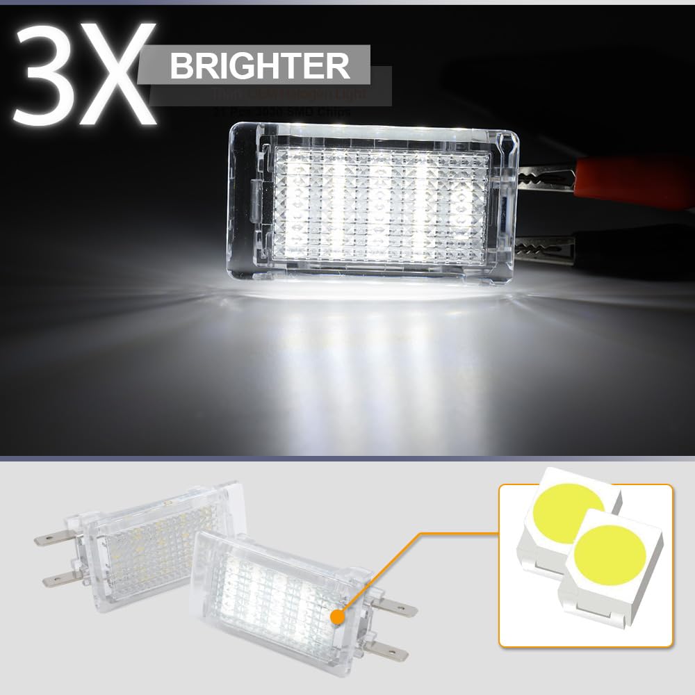 Lampe Accueil Voiture Sans Erreur Ordinateur Lot De 2 Lampes De Courtoisie LED Blanches Pour Mercedes Sprinter W906, Vito W639 – Remplacement Direct – Sans Erreur Calculateur