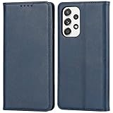 【Hamany】 galaxy a53 5g ケース 手帳型 ギャラクシーa53ケース カード収納 sc-53c ケース SCG15 耐衝撃 耐久性 耐摩擦 内蔵マグネット 横置きスタンド機能 スマホケース galaxy a53 レザー カバー -ヴィンテージブルー