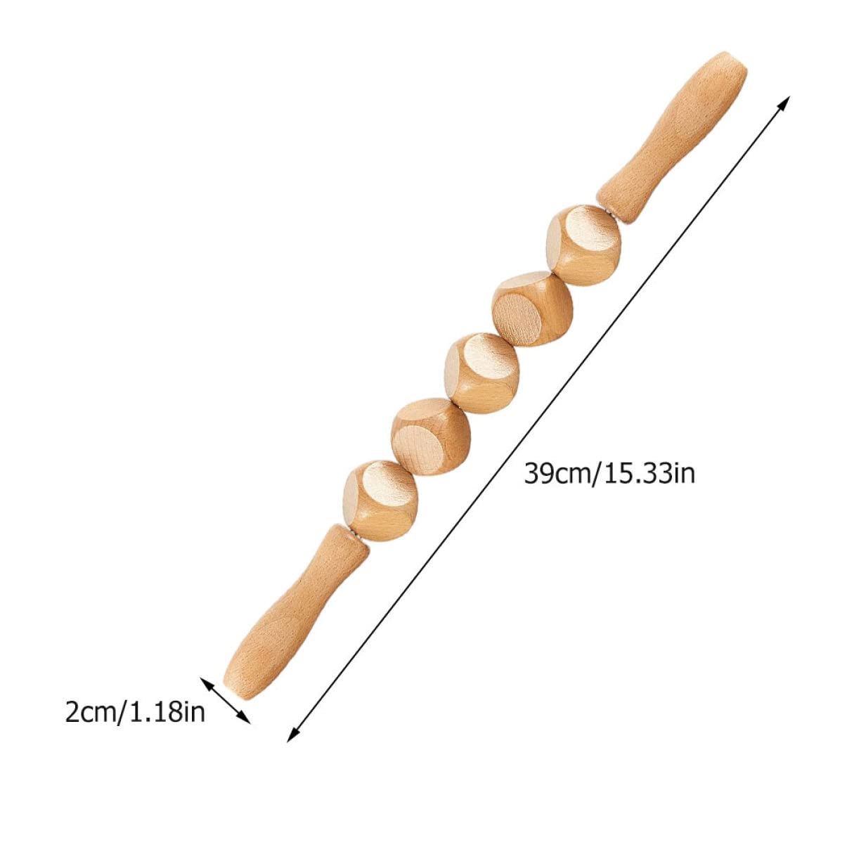 GLEAVI Bastones De Masaje De Madera Rodillo De Espalda Masajeador Corporal Ideal Para Fitness