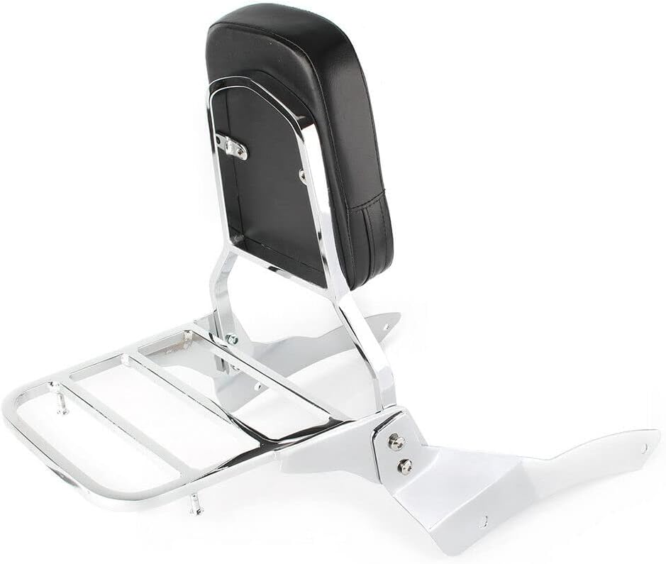 Motorcycle Sissy Bar Backrest + Luggage Rack Compatible with Replacement For Yamaha Vstar 650 400 ds650 Classic ds400 v star 1998-2018 drag star