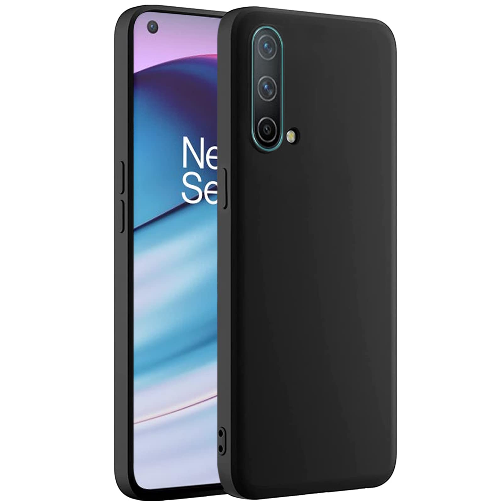 Silicone Case for Oneplus Nord CE, Silky-soft touch Full-Body Protective Case, Shockproof cover with Microfiber Lining (for Oneplus Nord CE)