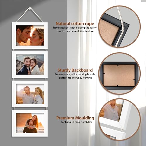 Image of Art Street Hanging photo frame pearl drop- set of 4