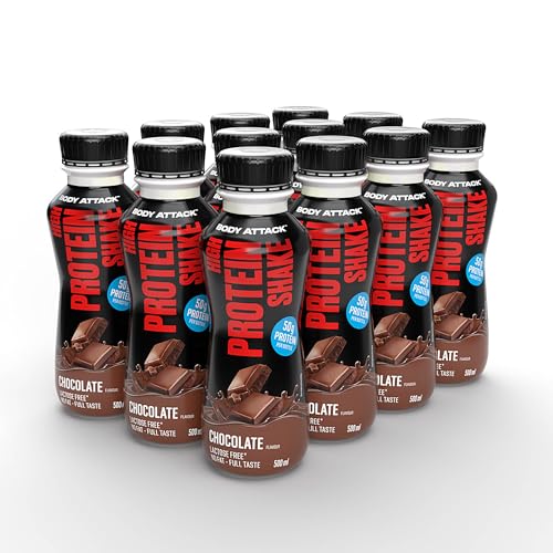 Body Attack High Protein Shake Schokolade 12 x 500 ml