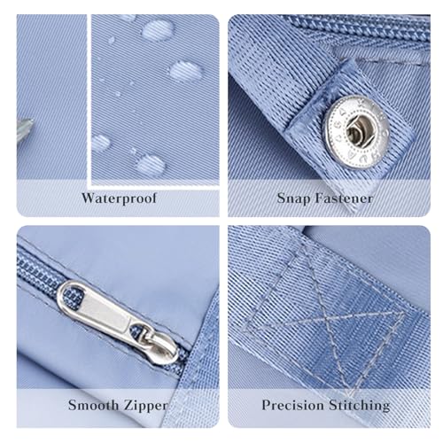 PORRASSO Travel Duffle Bag Women Sport Bag Expandable Holdall Large Carry on Bag Shoulder Bag for Vacation Sports Weekend Black4