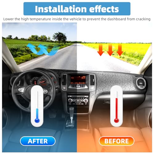 Image of Dash Cover Mat for Nissan Maxima 2009 2010 2011 2012 2013 2014 2015 Non-Slip Dashboard Cover Mat Sunshade UV Rays Protector Interior Accessories