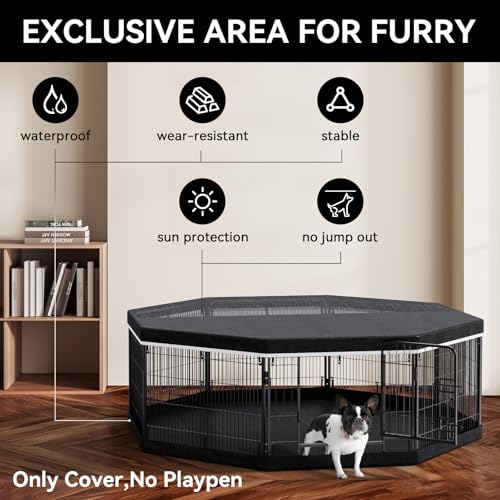 PJYuCien Capa Superior para Cercadinho de Cachorro-Serve Na Maioria Dos Cercados de Metal para Cacho