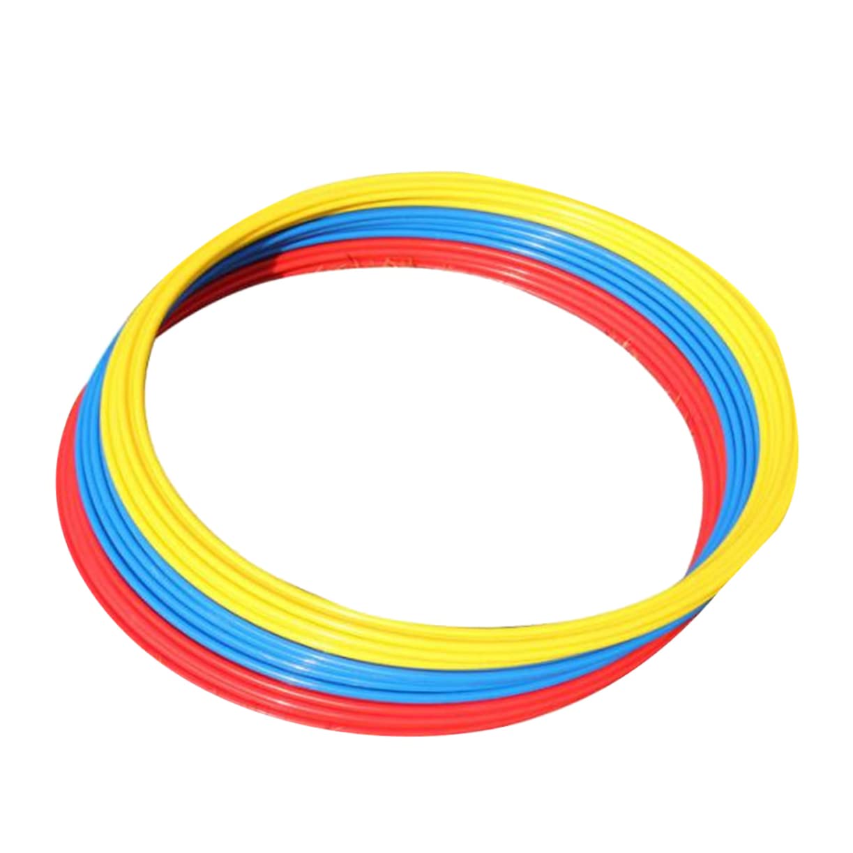 Homoyoyo 9pcs Soccer Training Rings Soccer Accessories Workout Ladder for Ground Football Hoops Ctr Ring Soccer Drill Equipment Footwork Training Sports Agility Ladder D Ring Jumping Hoop