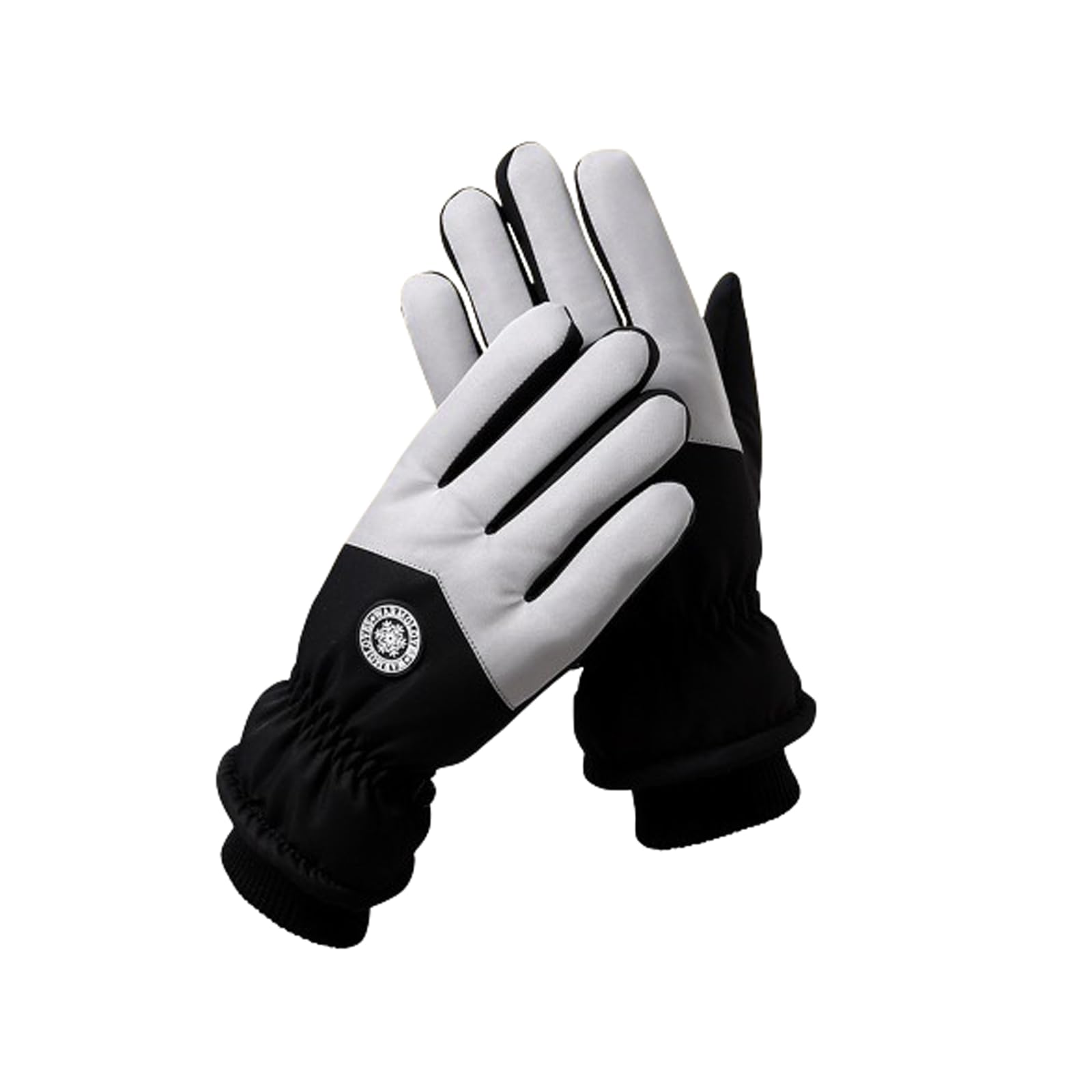 Guanti da Sci Invernali Unisex, Guanti Touch Screen Impermeabili Caldi da Donna con Dita Intere, Guanti da Sci per Sport all'Aria Aperta