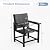 Amopatio Outdoor Dining Sets - 7 Piece Dining Table Set with Chairs,Hdpe Patio Table and Chairs Set with Umbrella Hole,All-Weather Heavy Duty Outdoor Furniture - for Poolside,Backyard, Garden,Black