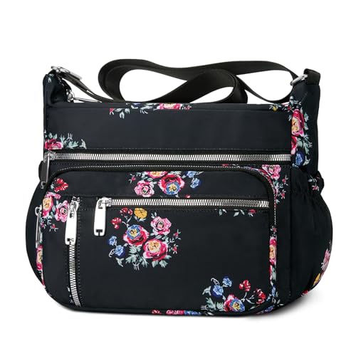 Image of NPBAG Crossbody Bag for Women, Shoulder Purse Handbag Messenger Bag, Trendy Pocketbooks, Waterproof and Multi-Pockets