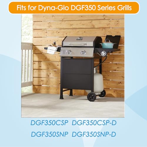 Image of Grill Replacement Parts for Dyna-Glo DGF350CSP DGF350CSP-D, Heat Plates Heat Shields and Burner Tubes for Dyna Glo Grill Replacement Parts 2-Burner DGF350CSP DGF350CSP-D Grills