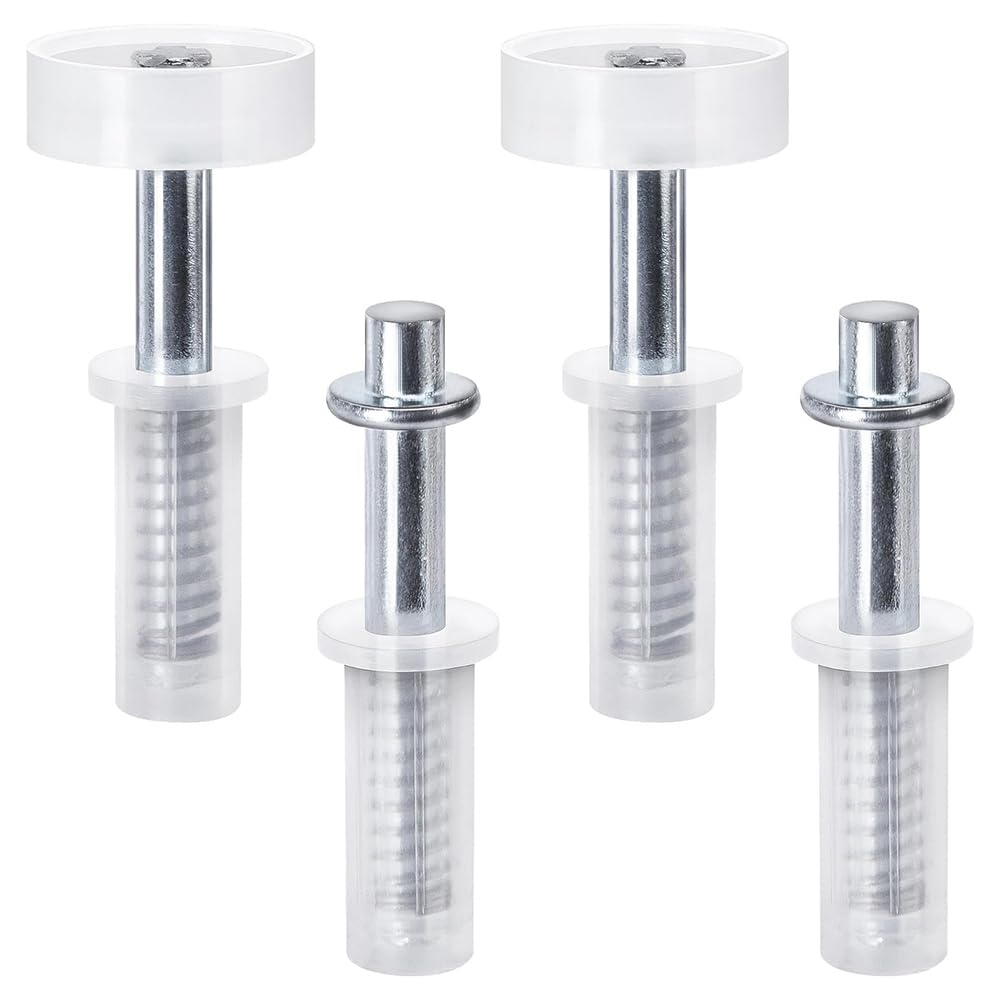 Littimoon Bi-Fold Door Top Roller Guide Wheel and Top Pivot,Spring Loaded Bifold Door Hardware Kit Bifold Closet Door Repair Kit