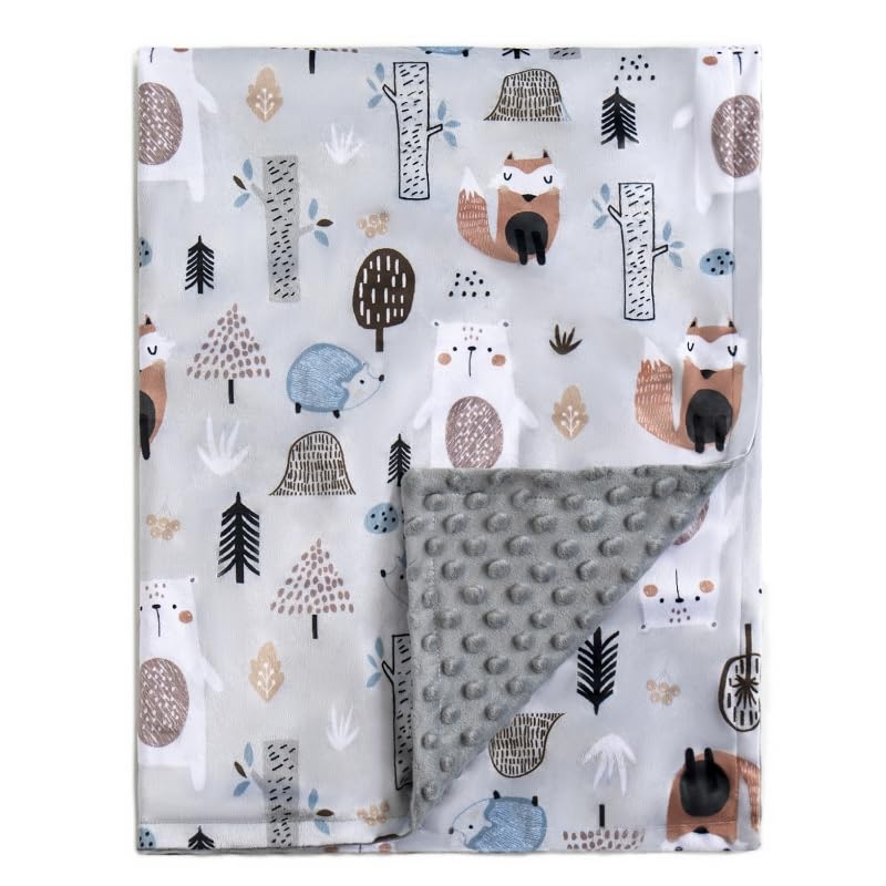 JORNH Baby Blanket for Newborns,New Gifts for Boys Girls Toddlers Super Soft Baby Cot Blanket with Dotted Fleece Backing