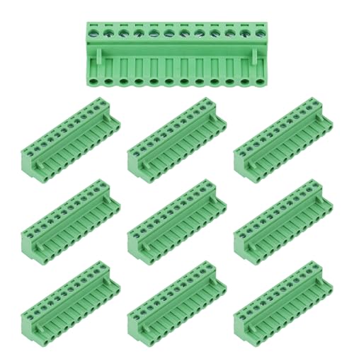 Bornier pcb 5.08mm à vis d'angle en lot de 10 pièces 12 broches