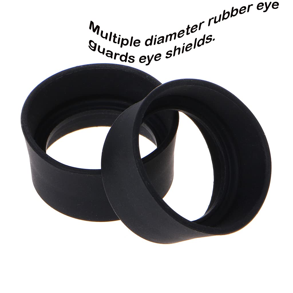 YS0911 2 Pcs Soft Rubber Eyepiece Eye Shield 35-37mm Eye Guards Cups For Binocular Microscope Eye Shield Digital Microscope Stand Extensions
