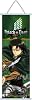 hanaiette 1pc Premium Wall Art Hanging Poster,Attack On Titan Canvas Painting with Scroll Wood Hanger Decor For anime lovers (style3)