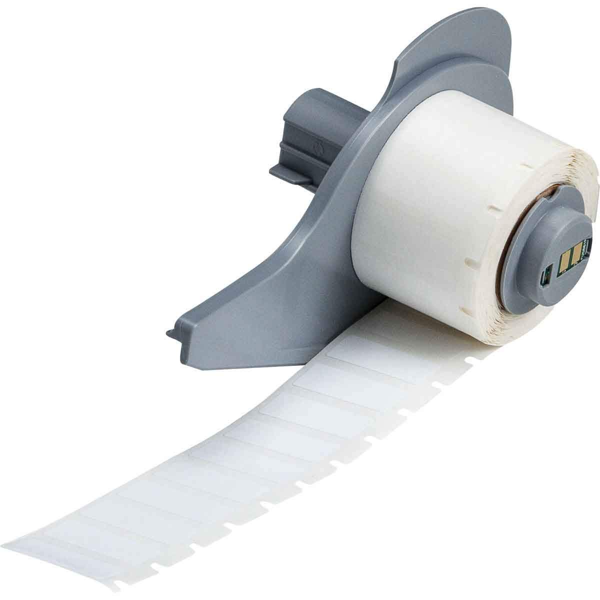 Brady M71-37-483 BradyBondz 3" Width x 1.9" Height White Color B-483 Ultra Aggressive Polyester Labels With Gloss Finish For BMP71 Label Printer (100 Per Roll)