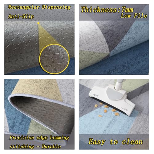 Tapis de couloir long 80x450 cm lavable tapis de cuisine antidérapant salon - 7