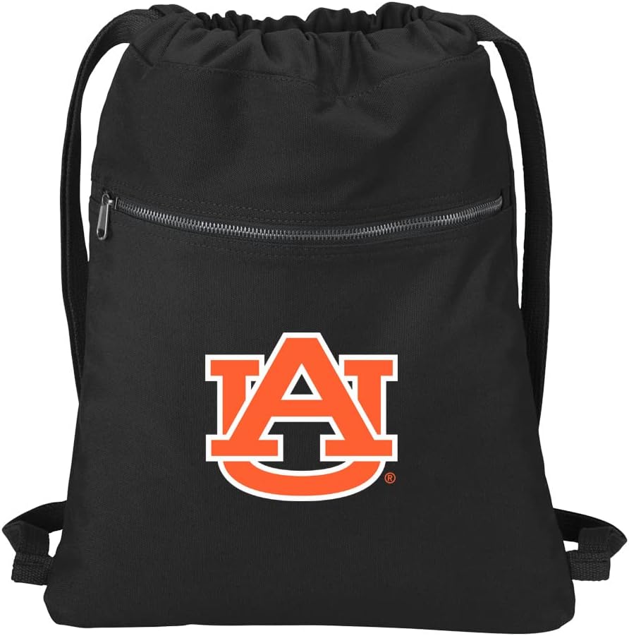 Broad Bay Auburn Drawstring Backpack RICH CANVAS Auburn University Cinch Bag