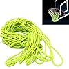 Kylewo Oplichtend basketbalnet, nylon, vervangend net, duurzaam, nylon basketbalkorfnet, reservelampen, in het donker…