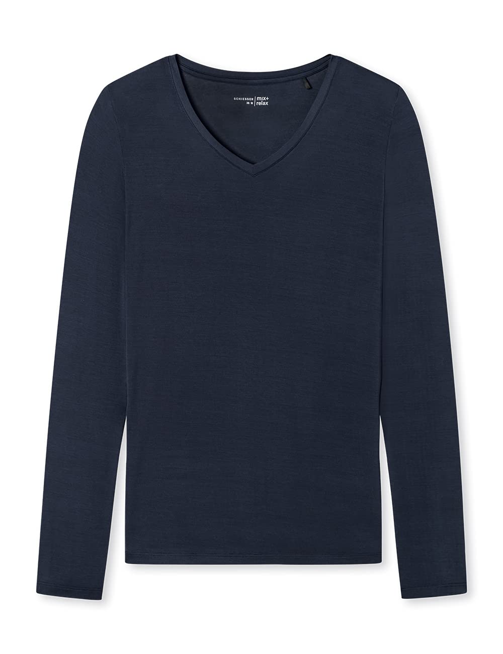 Schiesser Damen Schlafshirt Langarm Modal - Mix + Relax Pyjamaoberteil