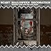 47.3 X 31.5 Inches Halloween Curtain Scary Halloween Window Poster Decorations Horror Background Cloth for Window Door Halloween Party Decorations Indoor Outdoor